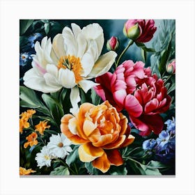 Peonies Canvas Print