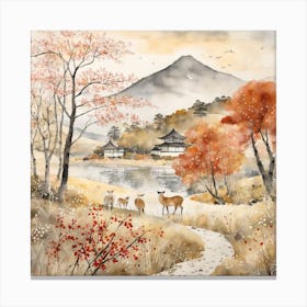 Japanese Landscape Painting (19) Canvas Print