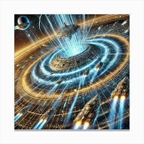 A Detailed Depiction Of The Time Warp Field Abilit Canvas Print