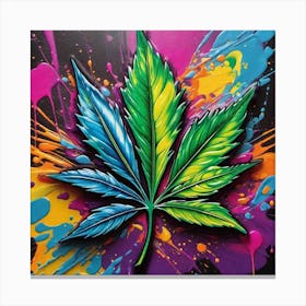 Marijuana Leaf Canvas Print