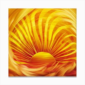 Abstract Of A Sun Canvas Print