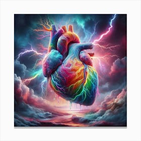 Rainbow Heart 2 Canvas Print