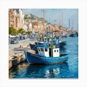 Boats At The Harbor 1 Canvas Print