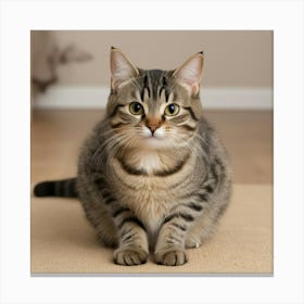 Tabby Cat Canvas Print