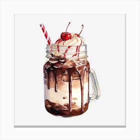 Ice Cream Sundae 5 Canvas Print