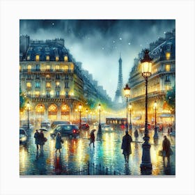 Paris At Night 2 Canvas Print