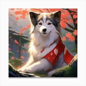 Japanese dog 1 Canvas Print