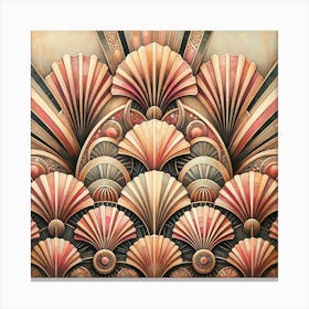 Deco Seashells Canvas Print