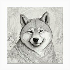 Akita Canvas Print