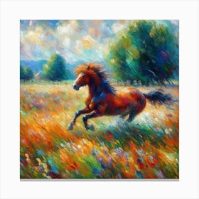 Horse In Nature Canvas Print