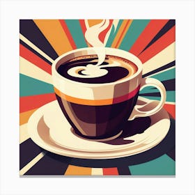 Coffee Cup With Saucer 1 Canvas Print