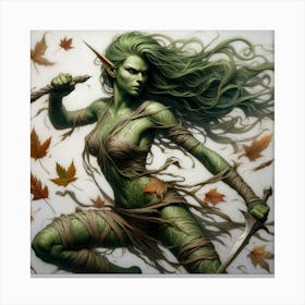 Elf Warrior Canvas Print