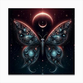 Dark Butterfly Art 3 Canvas Print