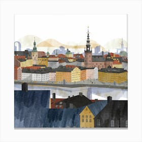 Stockholm Skyline 1 Canvas Print