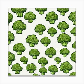 Broccoflower As A Logo Canvas Print