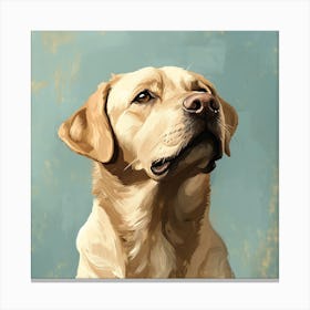 Labrador Retriever Calm Oil Painting 9 Canvas Print