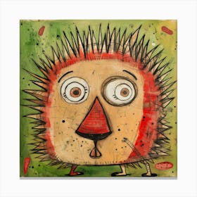 Abstract Hedgehog 3 Canvas Print