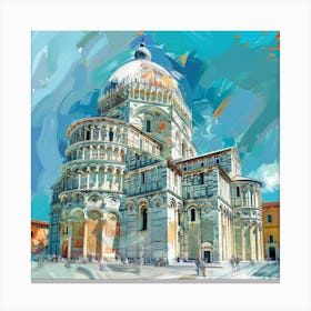 Leaning Tower Of Pisa 9 Canvas Print