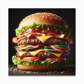 Burger6 Canvas Print