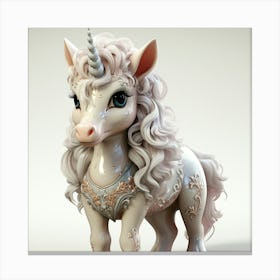 Unicorn 3d Model 23 Canvas Print