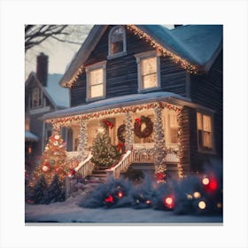 Christmas House 84 Canvas Print