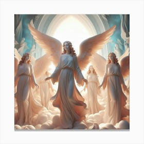 Angels In The Clouds Canvas Print