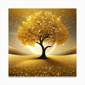 Golden Tree 4 Canvas Print