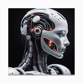 Portrait Of A Robot 42 Canvas Print