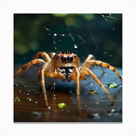 Leonardo Diffusion Xl A Majestic Arachnid Several Times Larger 0 (1) Upscayl 4x Realesrgan X4plus Anime Canvas Print