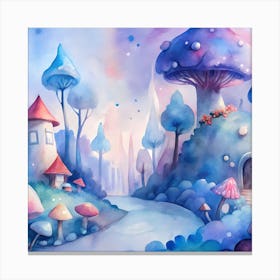 Watercolor Fairytale Canvas Print