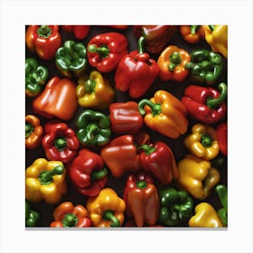 Bell Pepper As Background Perfect Composition Beautiful Detailed Intricate Insanely Detailed Octan (4) Canvas Print