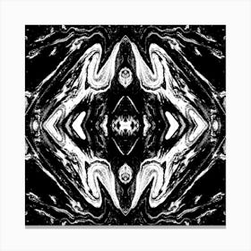 Abstract Black And White Painting 1 Canvas Print