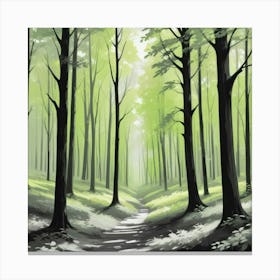 Path In The Woods Canvas Print