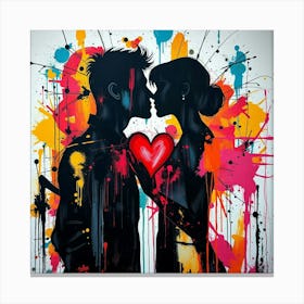 Kissing Couple 5 Canvas Print