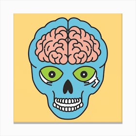 Brain Skull Canvas Print