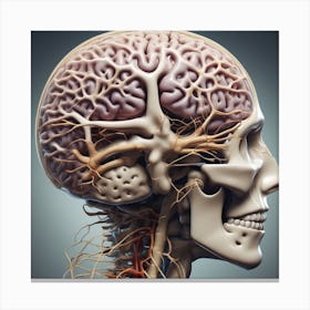 Anatomy Of The Human Head 1 Canvas Print