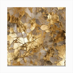 Gold Marble Texture Canvas Print