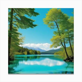 Blue Lake 9 Canvas Print