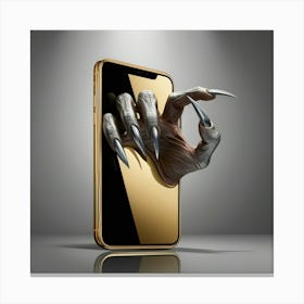 Goldern Smartphone 1 Canvas Print