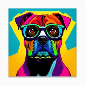 Boxer Dog Alternative Print Canvas Print