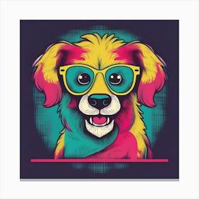 Cool dog Canvas Print