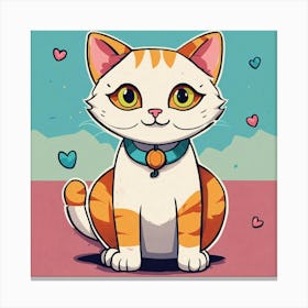 Cute Cat Canvas Print