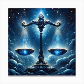 Libra Scales Canvas Print