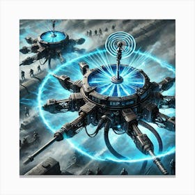 War Drones Emp Devices Iron Commonwealth Canvas Print