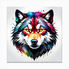 Wolf Head 4 Canvas Print