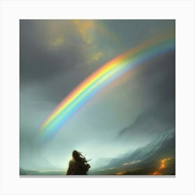 Rainbow In The Sky Canvas Print