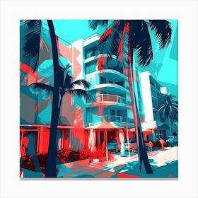 'Miami Beach' 1 Canvas Print