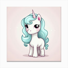 Cute Unicorn 337 Canvas Print