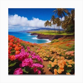 Hawaiian beautiful Flowers 2 Canvas Print
