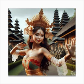 Indonesian Dancer Canvas Print